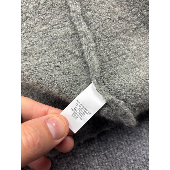 Echo New York Cardigan Sweater Women's S/M Gray Wool Blend Pockets Long Duster - Picture 5 of 6